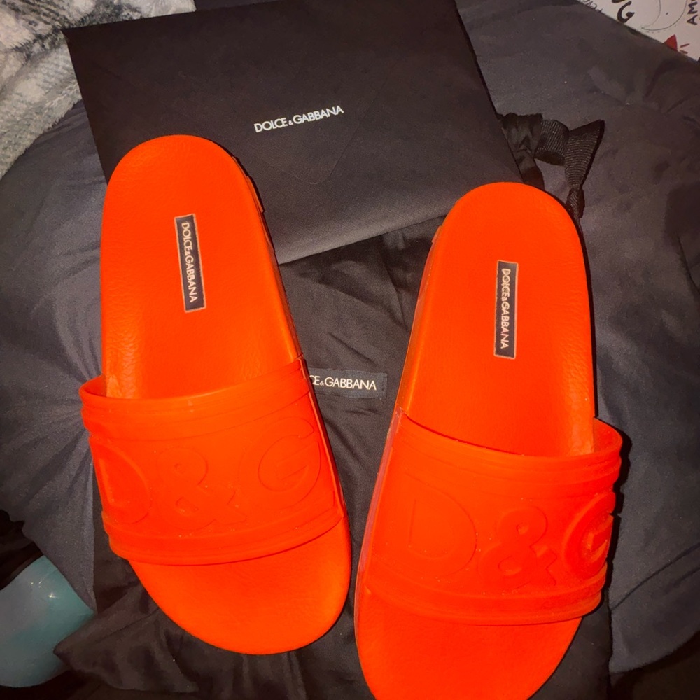 Dolce & Gabbana Women's Orange Slides